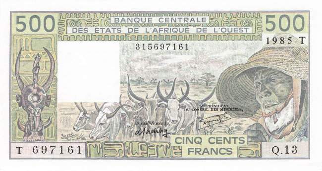 500 Francs p.805Th 1985